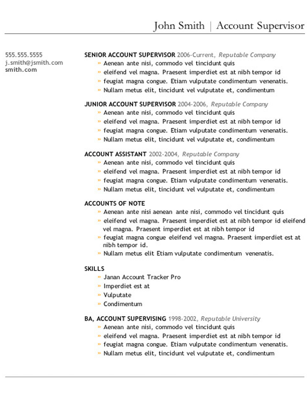primer 3 word resume template  u2190 open resume templates