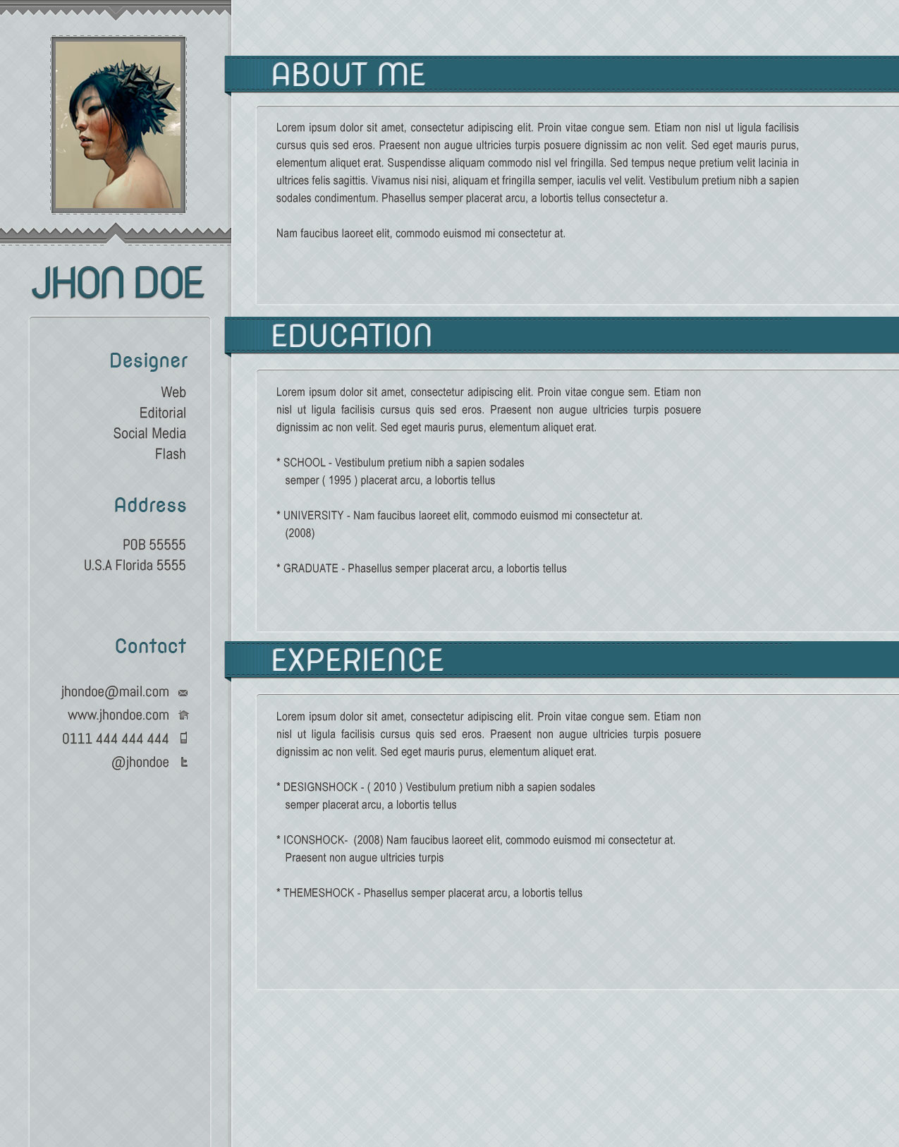 softcold psd resume template  u2190 open resume templates